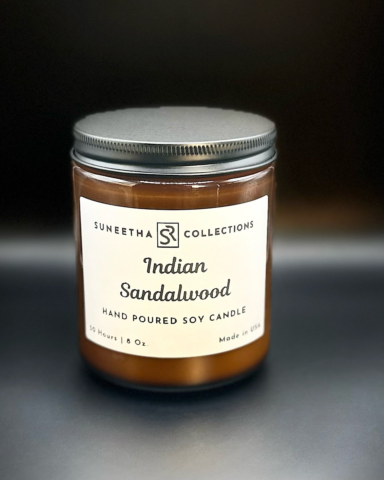 Amber 8Oz Indian SandalWood Close